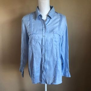 Liz Claiborne | 100% Linen Casual Shirt  12